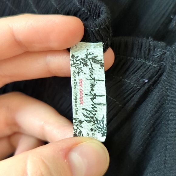 Intimately Free People Falling For You Lace Inset Halter Mini Slip Dress Black S - Picture 8 of 15